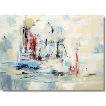 Belssia Lienzo Abstracto PacificMulticolor125x4x90 cm