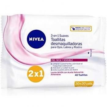 Nivea 1017-34537 Toallitas Desmaquilladoras Make Up Remover Wipes 60 ml