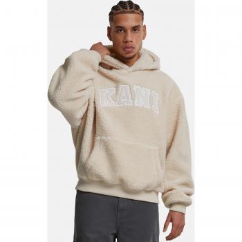 Sudadera Karl Kani Beige con Parches y Ajuste Regular, Tamaño M