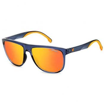 Carrera 8059S Men's Square Sunglasses - Blue Acetate Frame, One Size