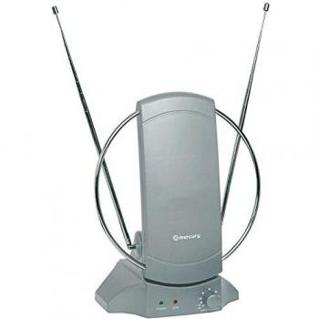 Mercury Interior amplificada TV/FM Antena con Amplificador de señal y 4 G Ready