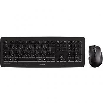 Teclado y Ratón Inalámbricos CHERRY DW 5100 - Suizo Negro, 2.4 GHz, Ergonomía para Diestros, Plug & Play