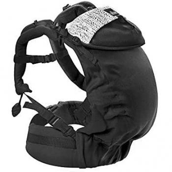Mochila Portabebés Evolutiva Néo+ V2 Ébano - Ajuste Óptimo, Tejido Suave de Algodón Orgánico, Para Bebés de 3 Meses a 3 Años
