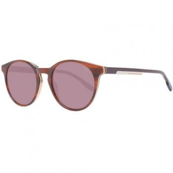 Hackett HSK3344 105 Men's Round Acetate Sunglasses with UV Protection, Brown, Size: ONE SIZE