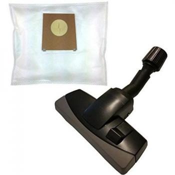 20 Bolsas de tela + aspiradora umschaltbare universal Boquilla con protección para muebles para Bosch BSGL 4000 GB