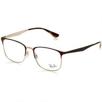 Ray-Ban RX6421 3001 Men's Eyeglasses Tortoiseshell Size 52 - Frame Only - Blue Light Block Available