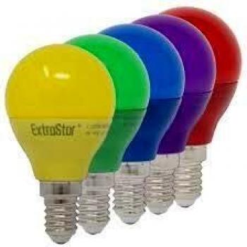 Bombilla LED E14 4W Verde para Fiestas