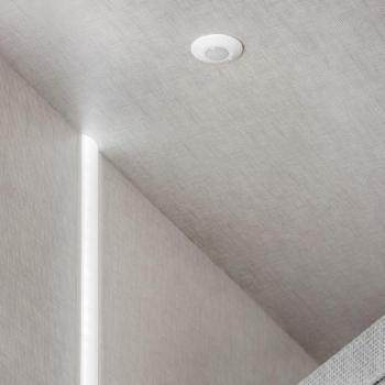 EMUCA Sensor LED Red Eye 4 Motion (movimiento) 240V AC, Detección de Movimiento hasta 1.5 Metros, Plástico, para Uso en Interiores, Compatible con Voltajes de 100