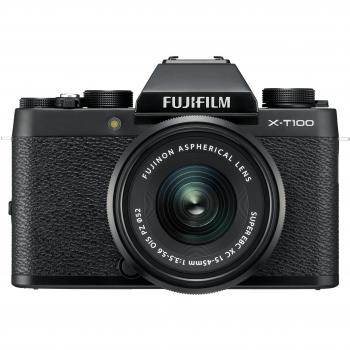 Fujifilm X-T100  - Cámara digital, objectivo XC15-45mm, F3.5-5.6 OIS PZ, Negro