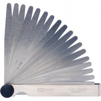 KS Tools 300.0600 - Juego de 20 Hojas de Acero para Medición de Espesores, Rango 0.05-1mm
