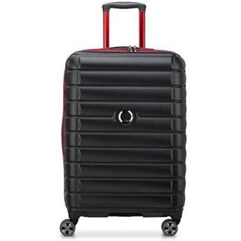 Delsey Shadow 5.0 66cm Expandable Suitcase - Black