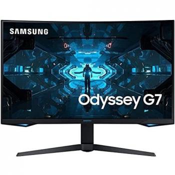 Samsung Odyssey G7 32 Curved Gaming Monitor (LC32G74TQSUXZG) - QLED, Quad HD (2560 x 1440), 240Hz, 1ms, HDR600, Negro