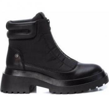 Xti Botines Mujer 140047 Negro Cierre Cremallera Tacón 5cm Estilo Moderno