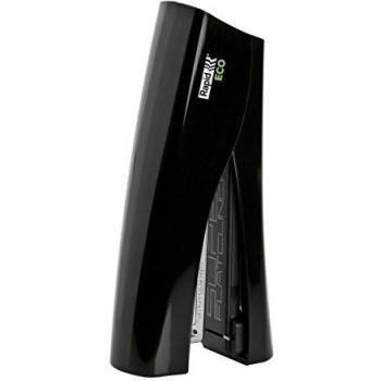 Grapadora Vertical Compacta Rapid ECO StandUp, 25 hojas, Plástico Reciclado, Negro