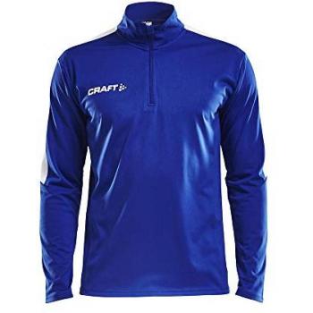 Camiseta de entrenamiento Craft Progress Half Zip manga larga azul cobalto - M