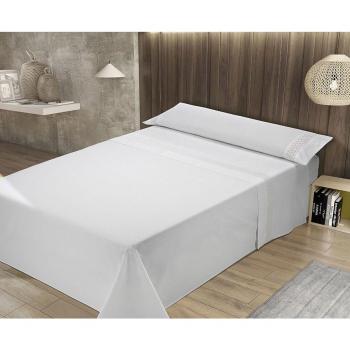 Pierre Cardin Juego de Sábanas Elisa - Set de Sábanas de 3 Piezas en Algodón 100% con Tacto Extrasuave