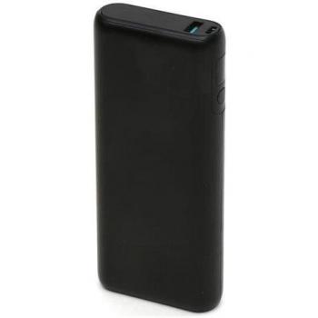 Batería de Emergencia Platinet 20000mAh 65W PD Quick Charge con Pantalla LED Negra