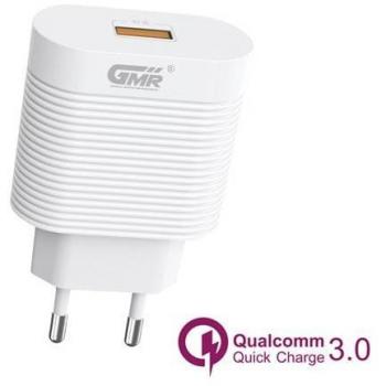 Cargador USB Goms Blanco 18W Quick Charge 3.0
