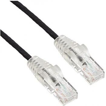 StarTech.com Cable de 1m de Red Ethernet Cat6 Delgado Sin Enganches - Cable de Red Snagless - Negro
