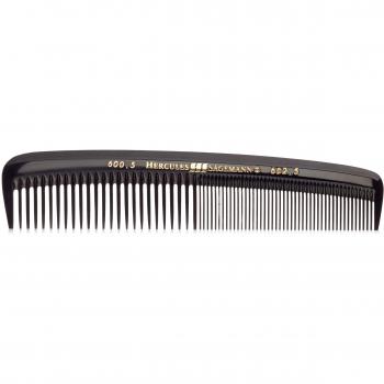 Peine de bolsillo Hercules Sägemann 600.5/602.5 - Peine para hombre con dientes gruesos y finos, ideal para estilizar cortes de cabello masculino, tamaño: 5 pulgadas