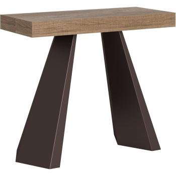 Consola extensible 90x40/300 cm Premium Diamante Roble Natural Estructura Orso