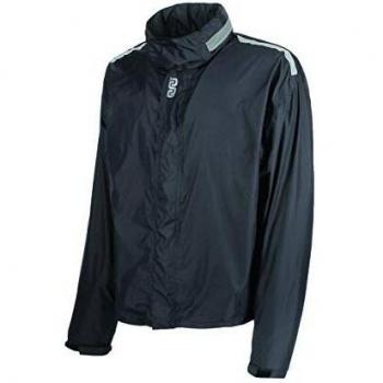 OJ Compact Top Black 4 Estaciones Chaqueta Impermeable 100% Compacto y Bolsillo, Negro, 5XL