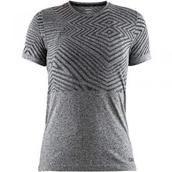 Craft Camiseta de Manga Corta para Mujer, Cool Comfort She con Cuello Redondo, Color Negro, Talla M