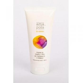 Crema de Manos y Pies de Caléndula y Pomelo 100ml Amapola Biocosmetics Unisex Adulto