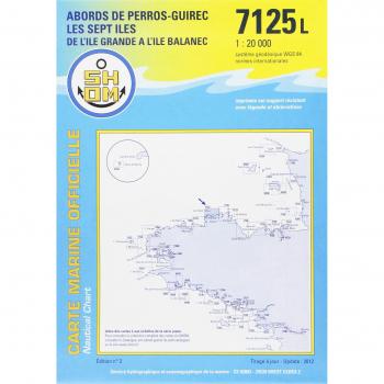 Cartas Náuticas de Perros-Guirec - Islas Sept 7125 L