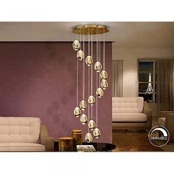 Lámpara LED Rocio Oro 14L Dimmable
