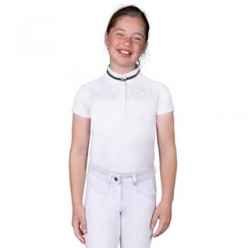 Camiseta Polo Infantil QHP Kae Blanca Talla 140 Regular