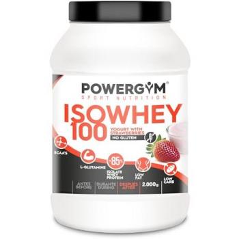 POWERGYM ISOWHEY 100 Sabor YOGHURT 2.000 g Batido de Proteínas Whey aislados de alta pureza – Alimento deportivo proteico que ayudará a mejorar tu nutrición y aumentar la masa