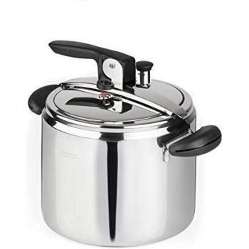 Olla a Presión Barazzoni Amelia+, 22cm, Capacidad 7L, Acero Inoxidable, Hecho en Italia
