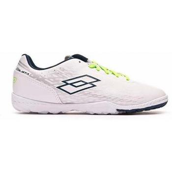 Lotto SOLISTA 700 TF JR, Botas de fútbol Unisex para Niños, Blanco