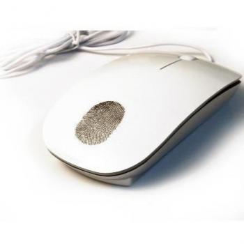 Kloner KRU0082 - Ratón Kloner Slim con USB, Blanco