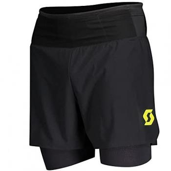 Scott Pantalones Cortos RC Hybrid Negro Amarillo Hombre XXL
