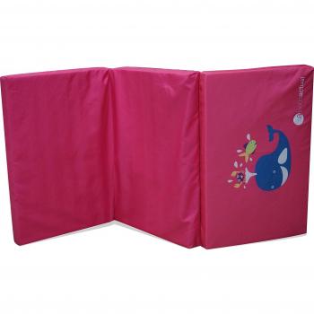 Asalvo 13057 - Colchón cuna de viaje, diseño ballena, color rosa