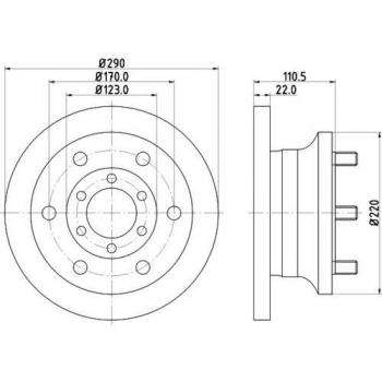 Disco de Freno Hella 8DD 355 106-361