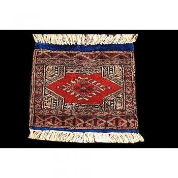 Alfombra Kilim Auténtica Anudada a Mano de Cachemira Pakistán 30x30 cm con Certificado de Autenticidad