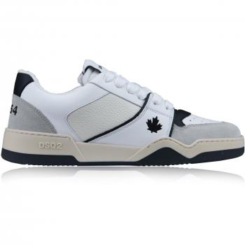 Dsquared2 Men's Spiker Low-Top Sneakers, Size 40, Color M072, Multicolor, White Sneakers AW23