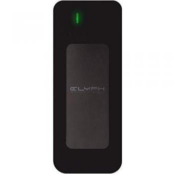 Glyph Atom 1TB USB-C External SSD - Black (3.1 Gen 2, Thunderbolt Compatible)