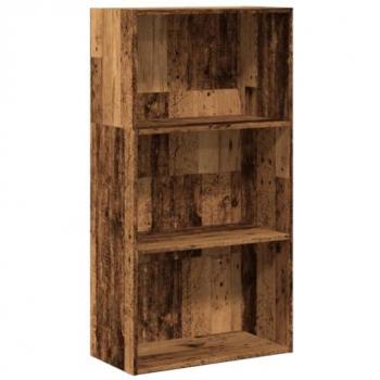 Estantería de madera de ingeniería color envejecido 60x30x114 cm
