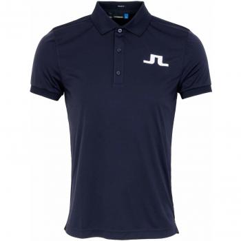 J.Lindeberg Big Bridge Reg Fit TX Polo de Golf 2019, S, Azul Marino,
