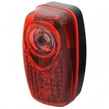 Luz trasera para bicicleta JY-6001 con LED de 0,5W y 2 LEDs de 0,2W