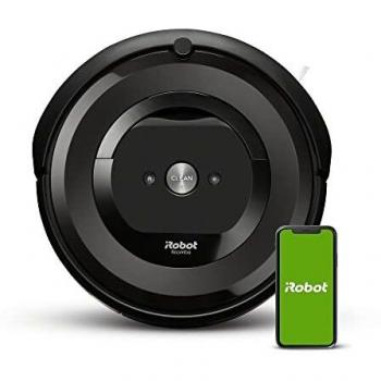 Robot aspirador conexión Wi-Fi iRobot Roomba e6192 con 2 cepillos de goma multisuperficie - Ideal mascotas - Sugerencias personalizadas - Compatible asistente de voz - Indicador depósito lleno