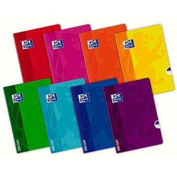 Libreta Oxford A4 Grapada 48 Hojas Pauta Ancha 3.5cm Tapa Plástico Colores Surtidos Openflex