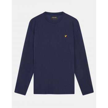 Camiseta lisa de manga larga 100% algodón Lyle & Scott - Color Marino - Talla XL