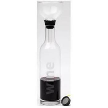 Decantador de vino de cristal con embudo