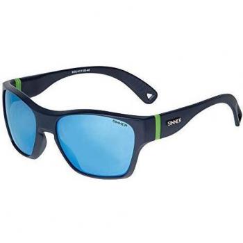 Sinner Kids Gunstock Blue Sunglasses - Matte Finish with Smoke Icy Blue Lenses
