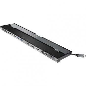 Estación de Acoplamiento USB-C Triple Pantalla j5create JCD543 - HDMI, DisplayPort, VGA, Carga Rápida PD 100W, Gigabit Ethernet